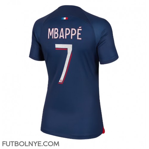 Camiseta Paris Saint-Germain Kylian Mbappe #7 Primera Equipación para mujer 2023-24 manga corta